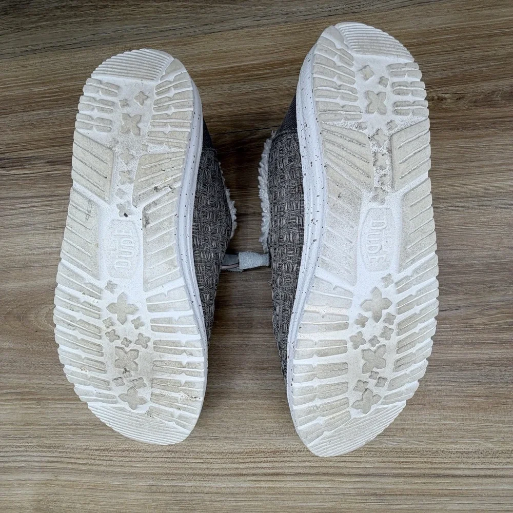 Hey Dude Wendy Warmth Slip On Casual Shoes 8 Beige Cozy Faux Shearling Comfort